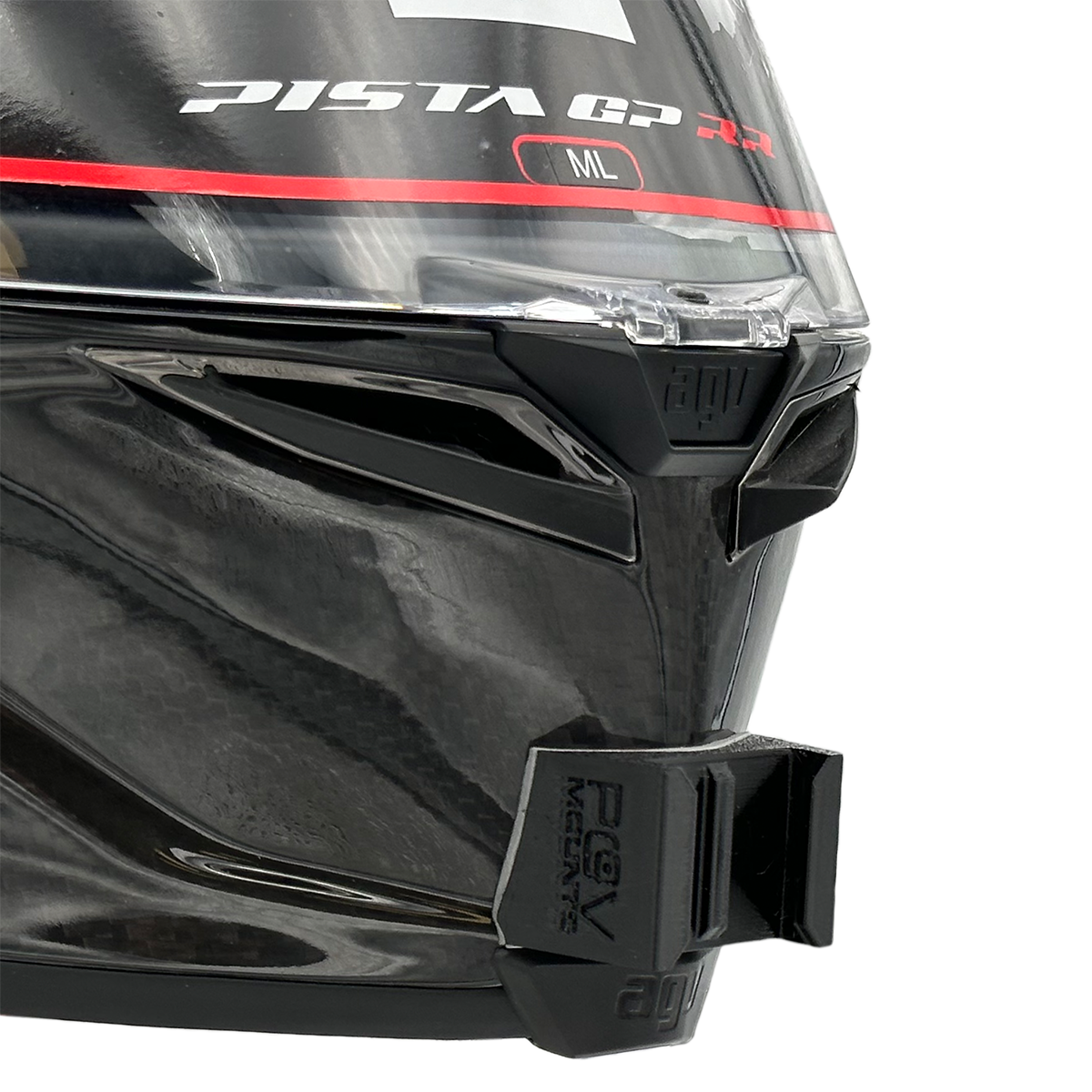 POV Mount for AGV CORSA R / PISTA GP R / PISTA GP RR