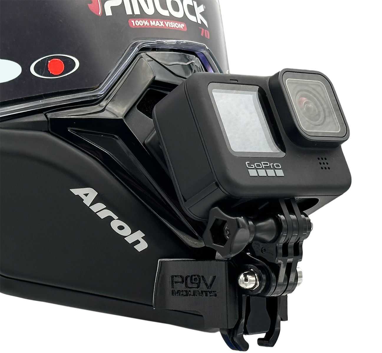 POV Mount for AIROH COMMANDER / COMMANDER 2 / GS PURE