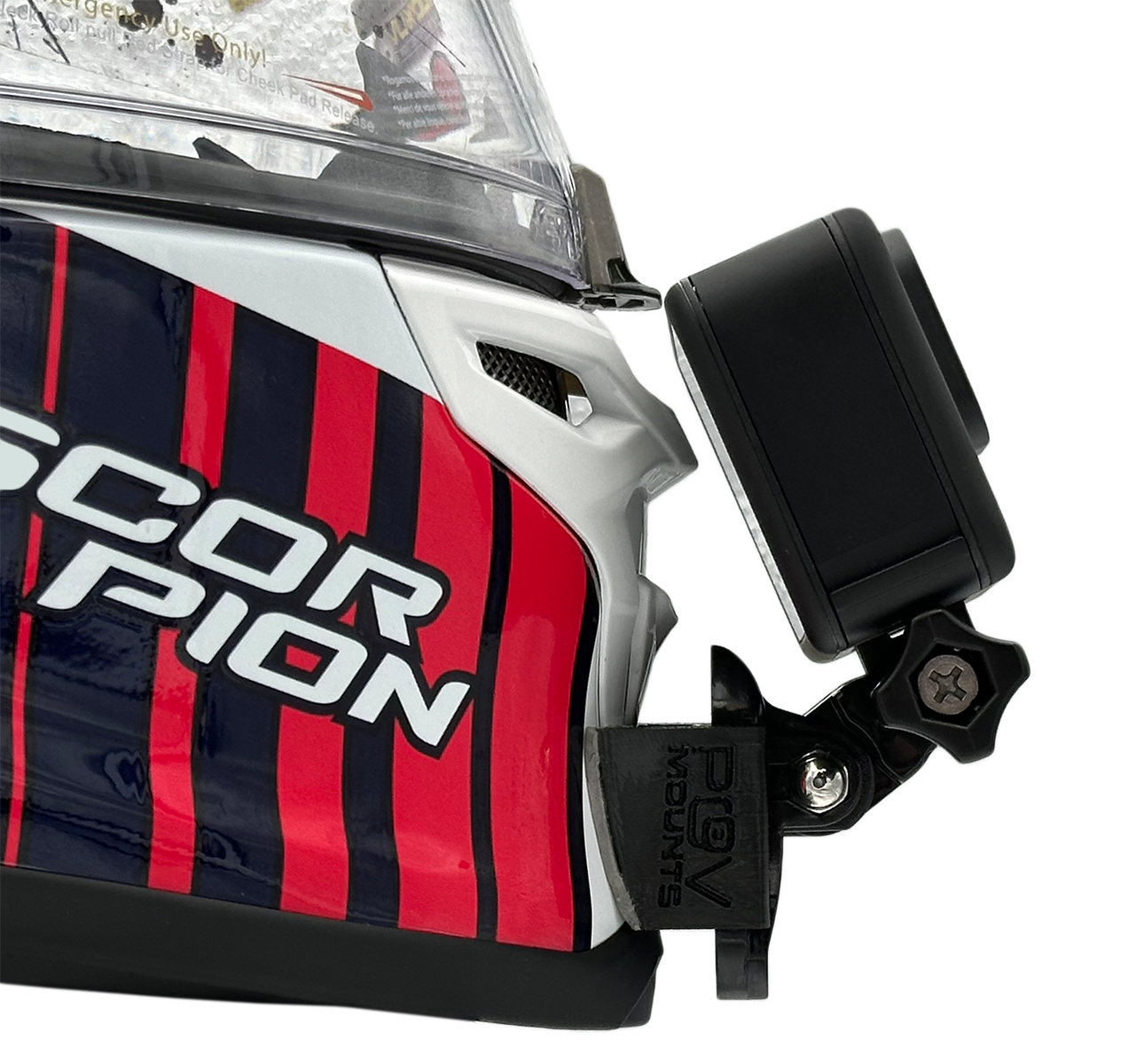 POV Mount for SCORPION EXO-R1 EVO AIR / EXO-R1 EVO 2 AIR / EXO-R1 CARBON AIR