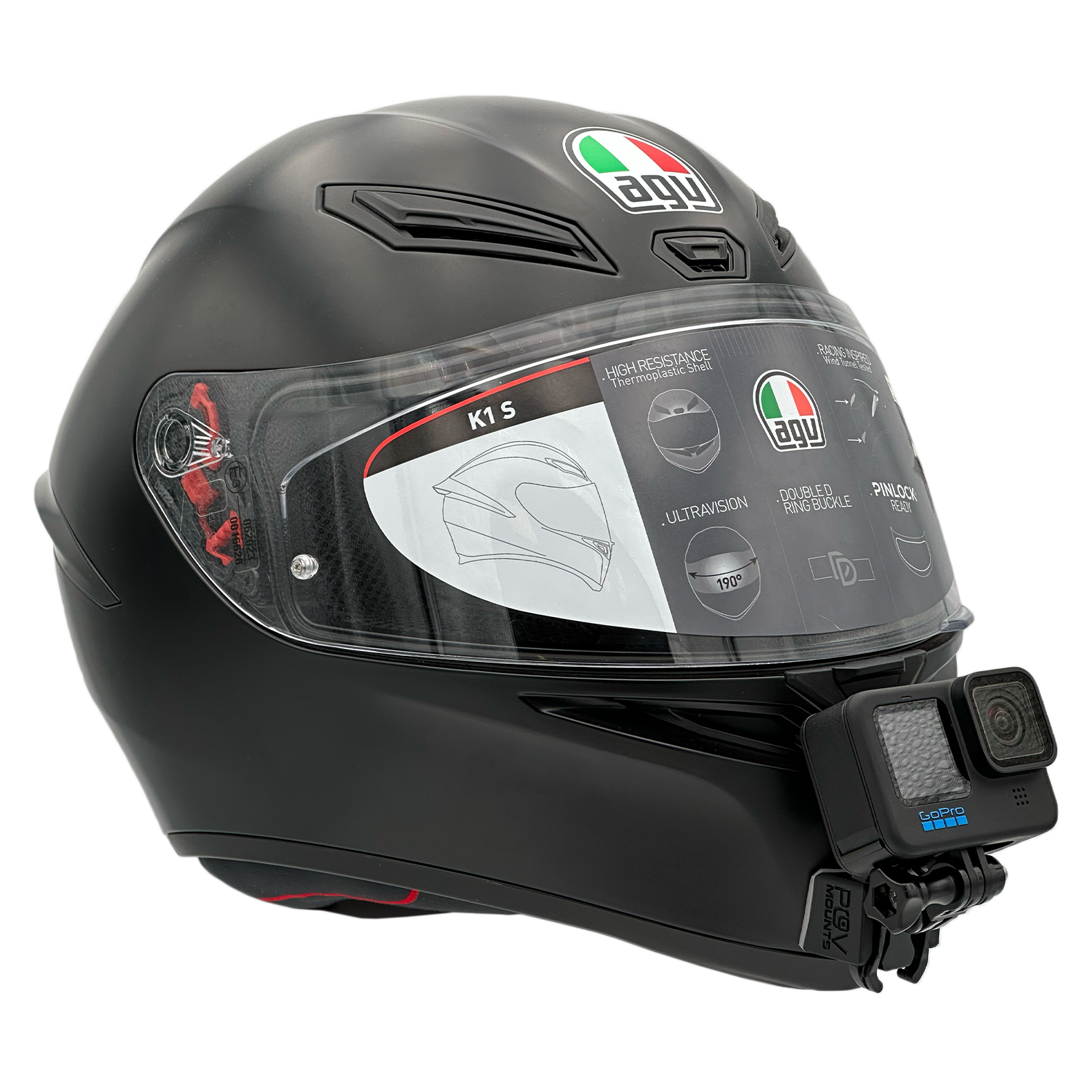 agv pista gp r gopro mount POV Mount for AGV K1 / K1 S – POV Mounts
