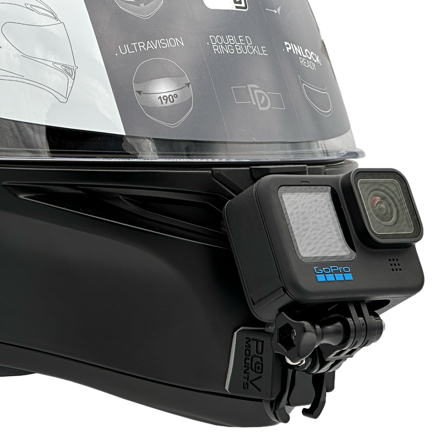 agv k1 gopro mount POV Mount for AGV K1 / K1 S – POV Mounts