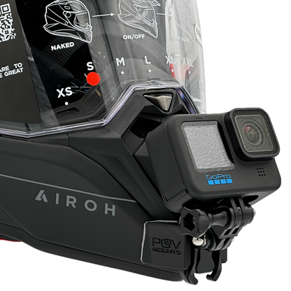 POV Mount for AIROH COMMANDER / COMMANDER 2 / GS PURE
