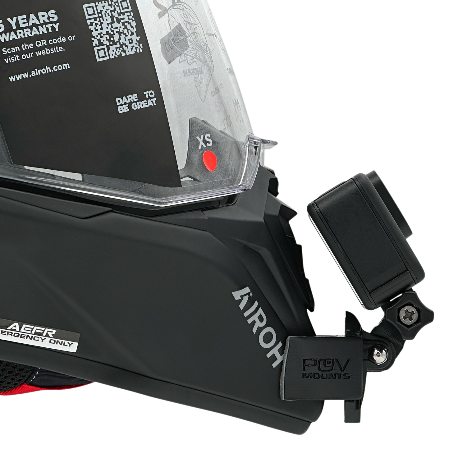 POV Mount for AIROH COMMANDER / COMMANDER 2 / GS PURE