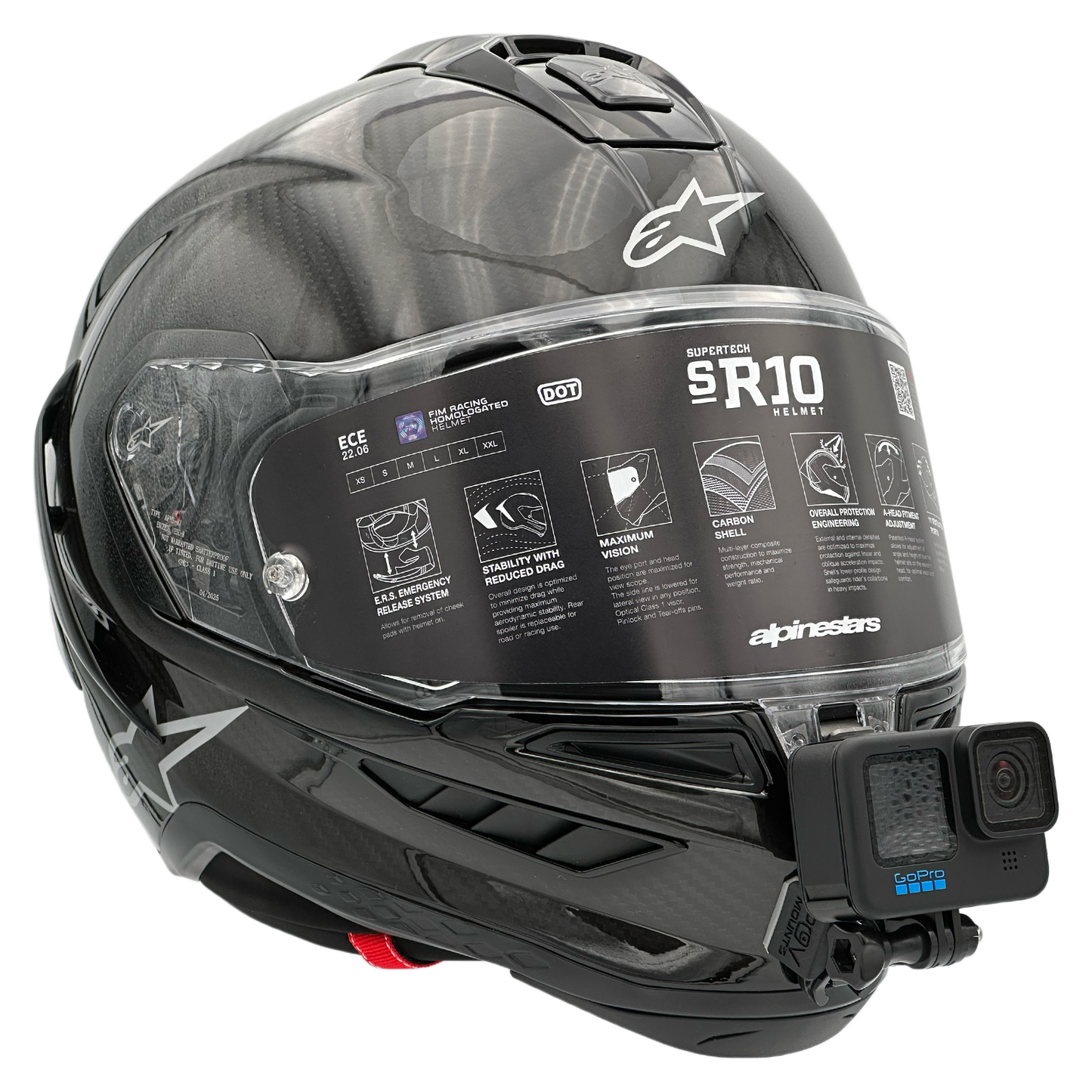 POV Mount for ALPINESTARS SUPERTECH R10