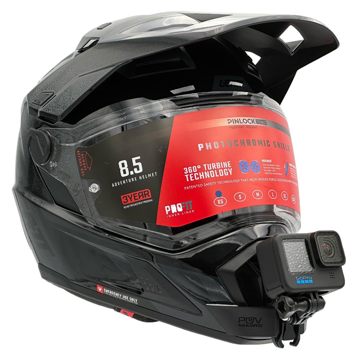 POV Mount para Leatt ADV 7.5 / 8.5 / 9.5