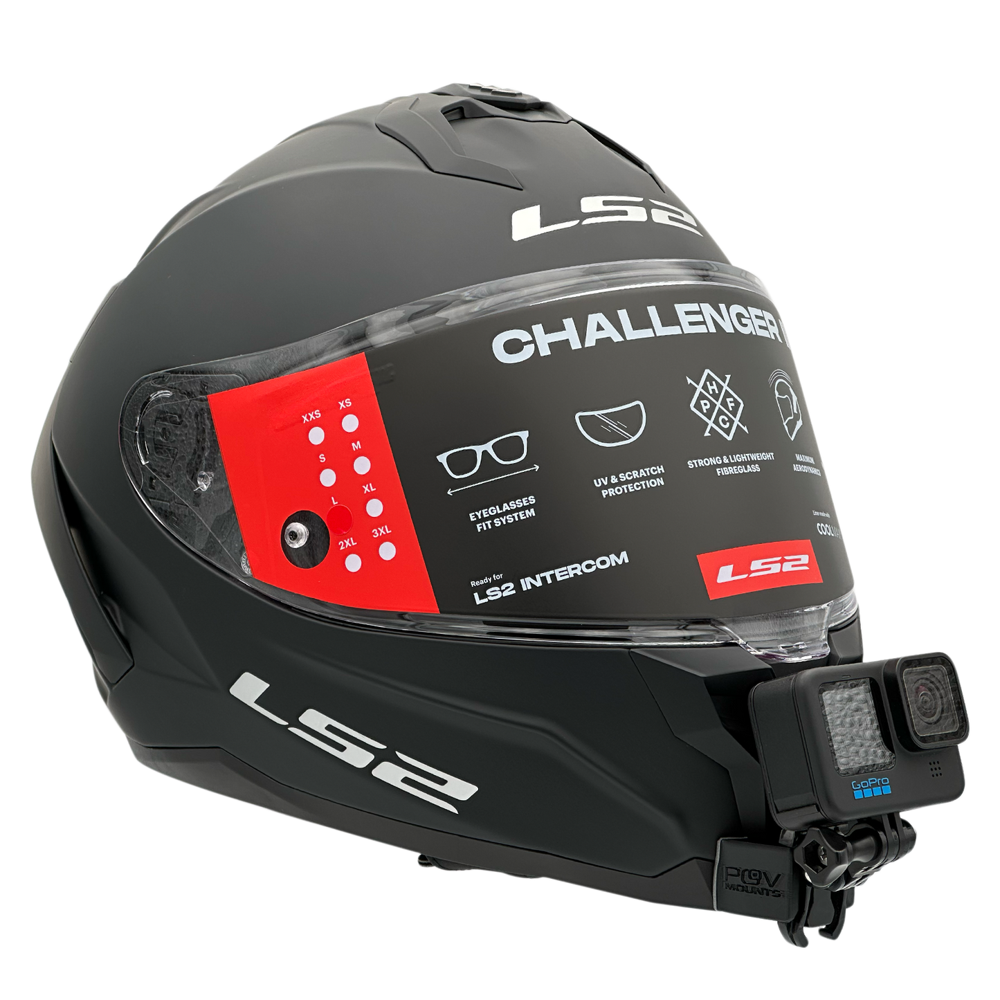 POV Mount for LS2 FF327 CHALLENGER