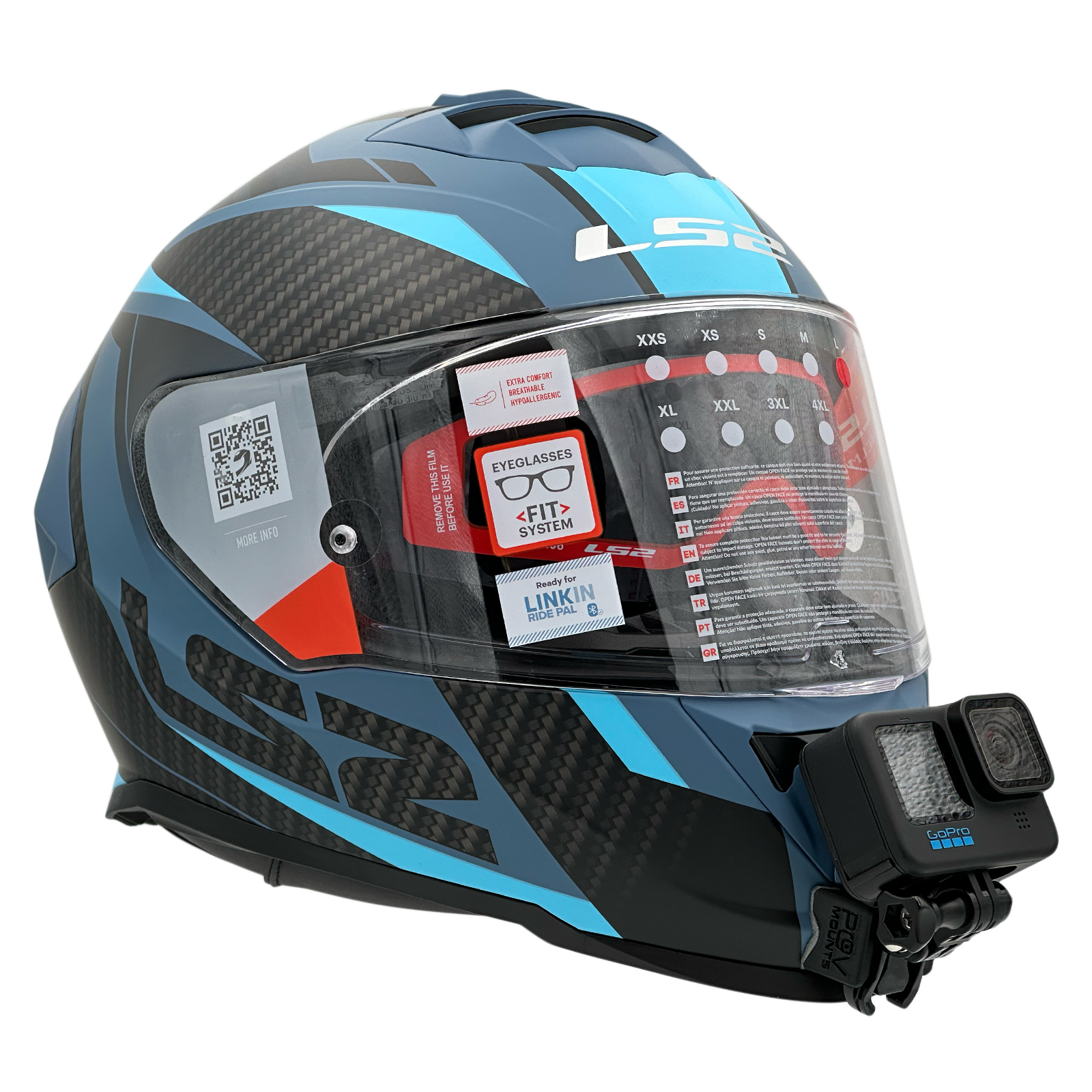 POV Mount pour LS2 FF800 Storm / Storm II
