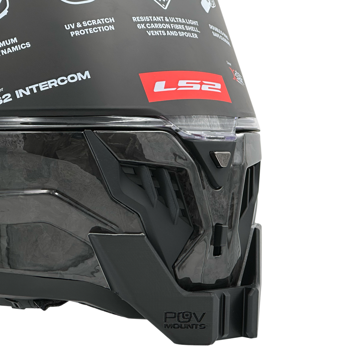 POV Mount pour LS2 FF807 Dragon / Dragon Carbon