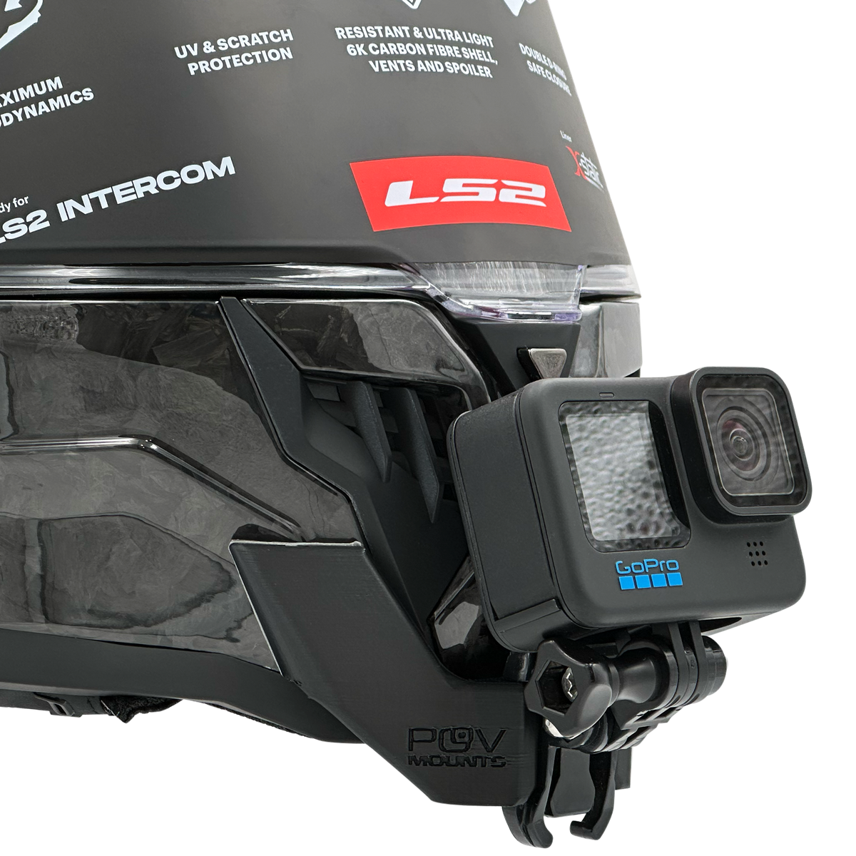 POV Mount pour LS2 FF807 Dragon / Dragon Carbon