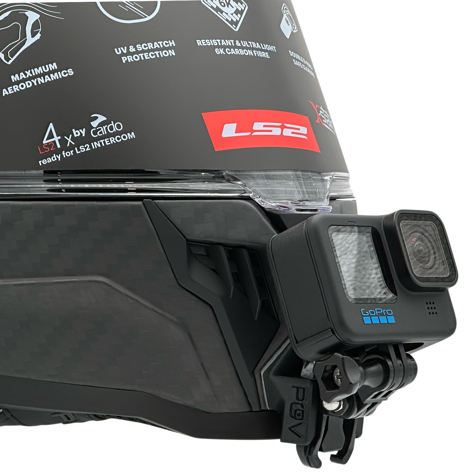 POV Mount pour LS2 FF807 Dragon / Dragon Carbon