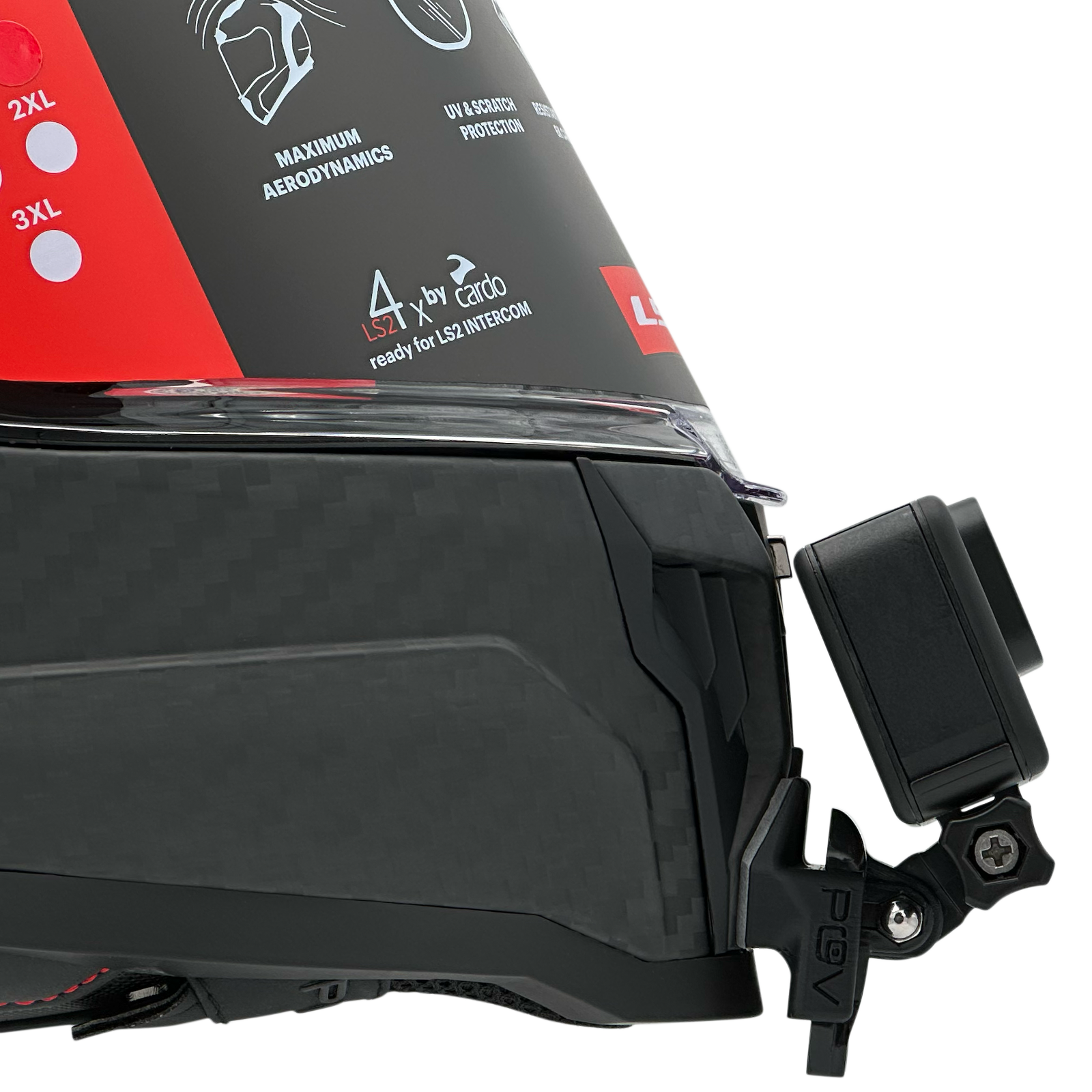 POV Mount pour LS2 FF807 Dragon / Dragon Carbon