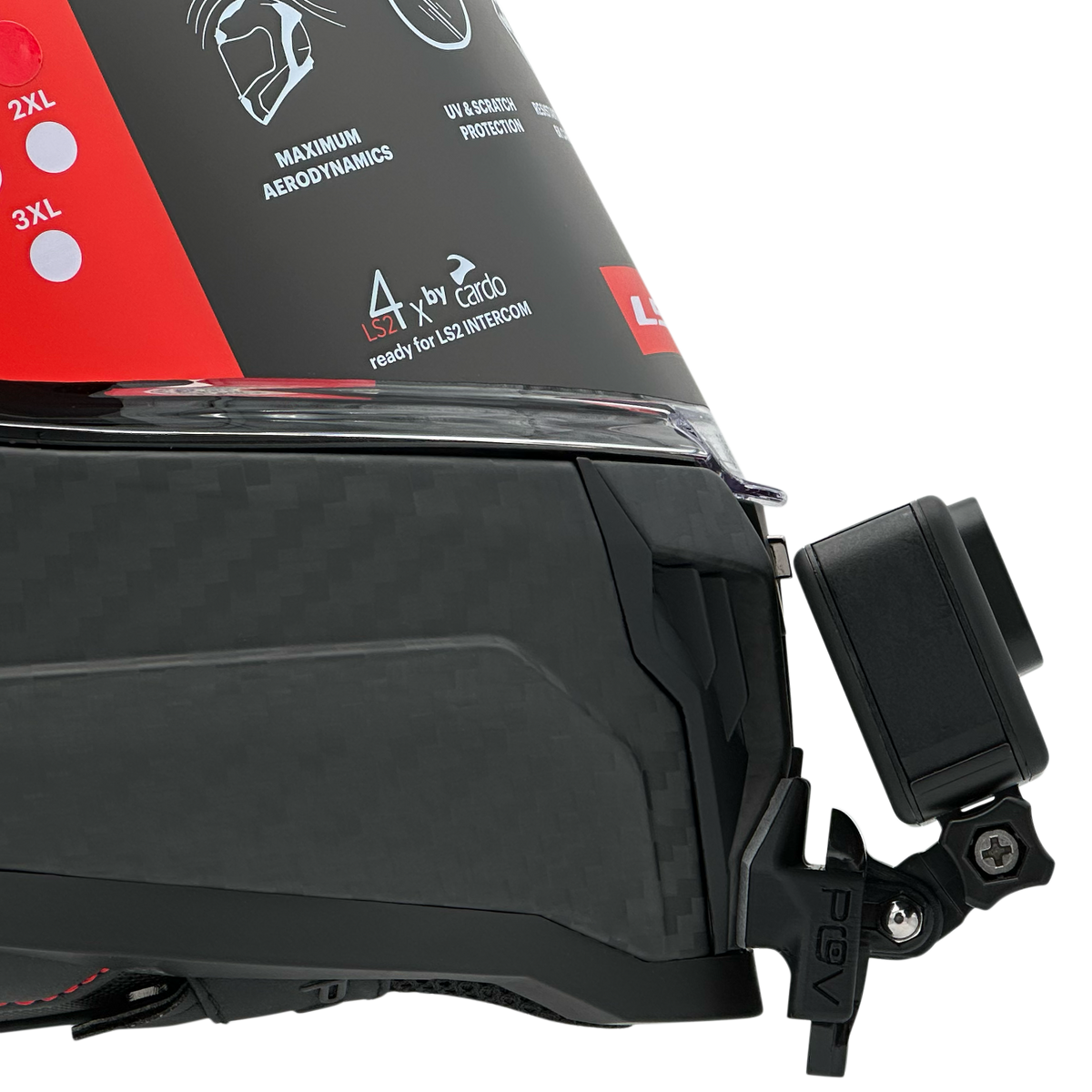 POV Mount pour LS2 FF807 Dragon / Dragon Carbon