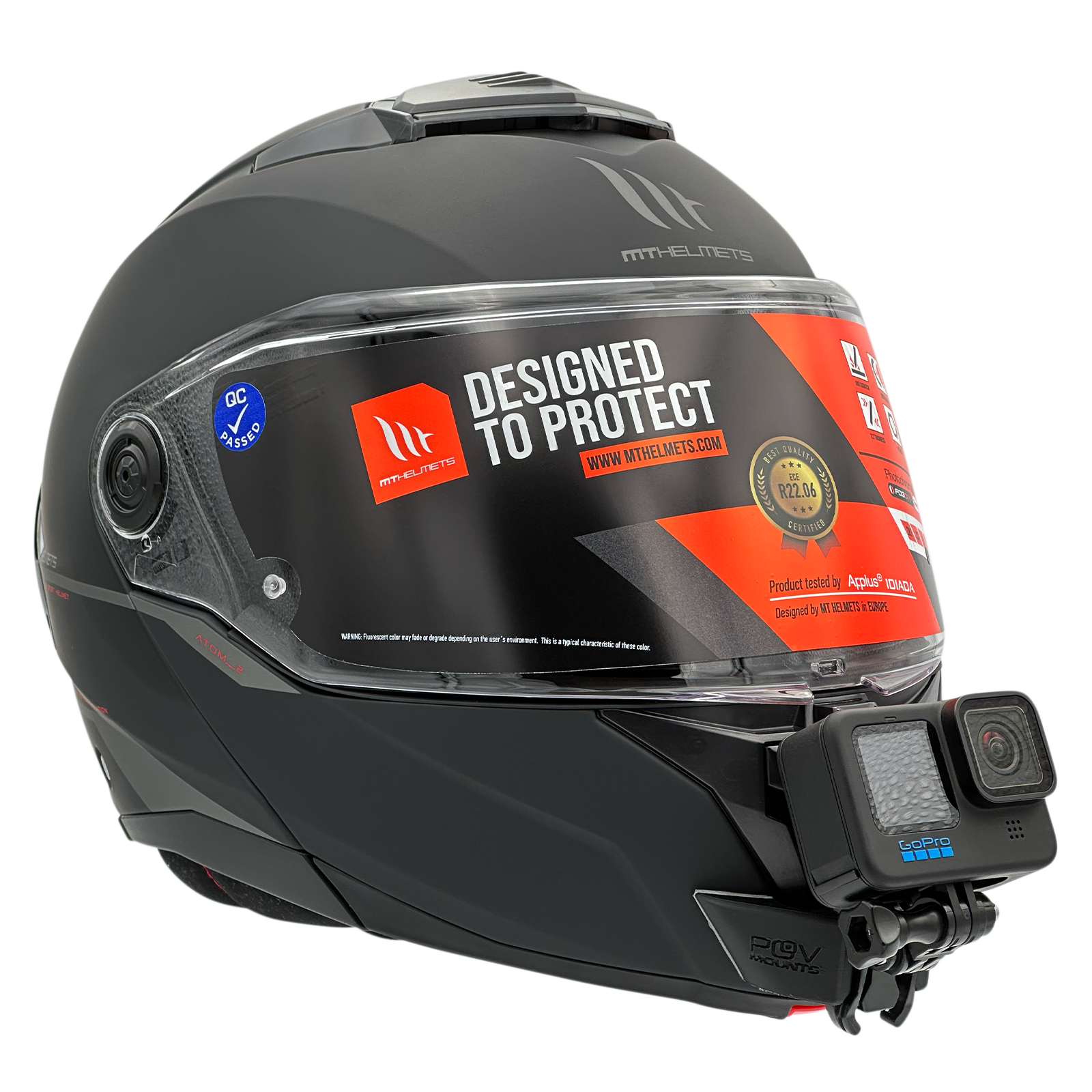 POV Mount para MT Helmets Atom 2