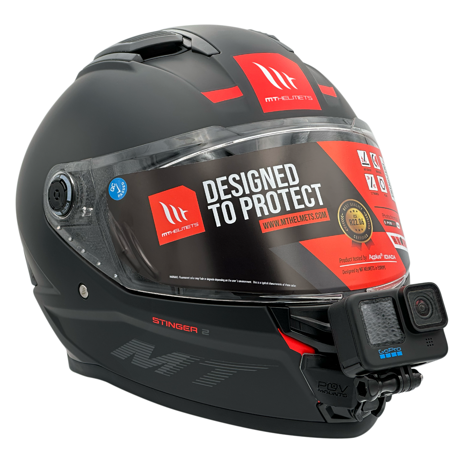 POV Mount for MT HELMETS STINGER 2 – POV Mounts