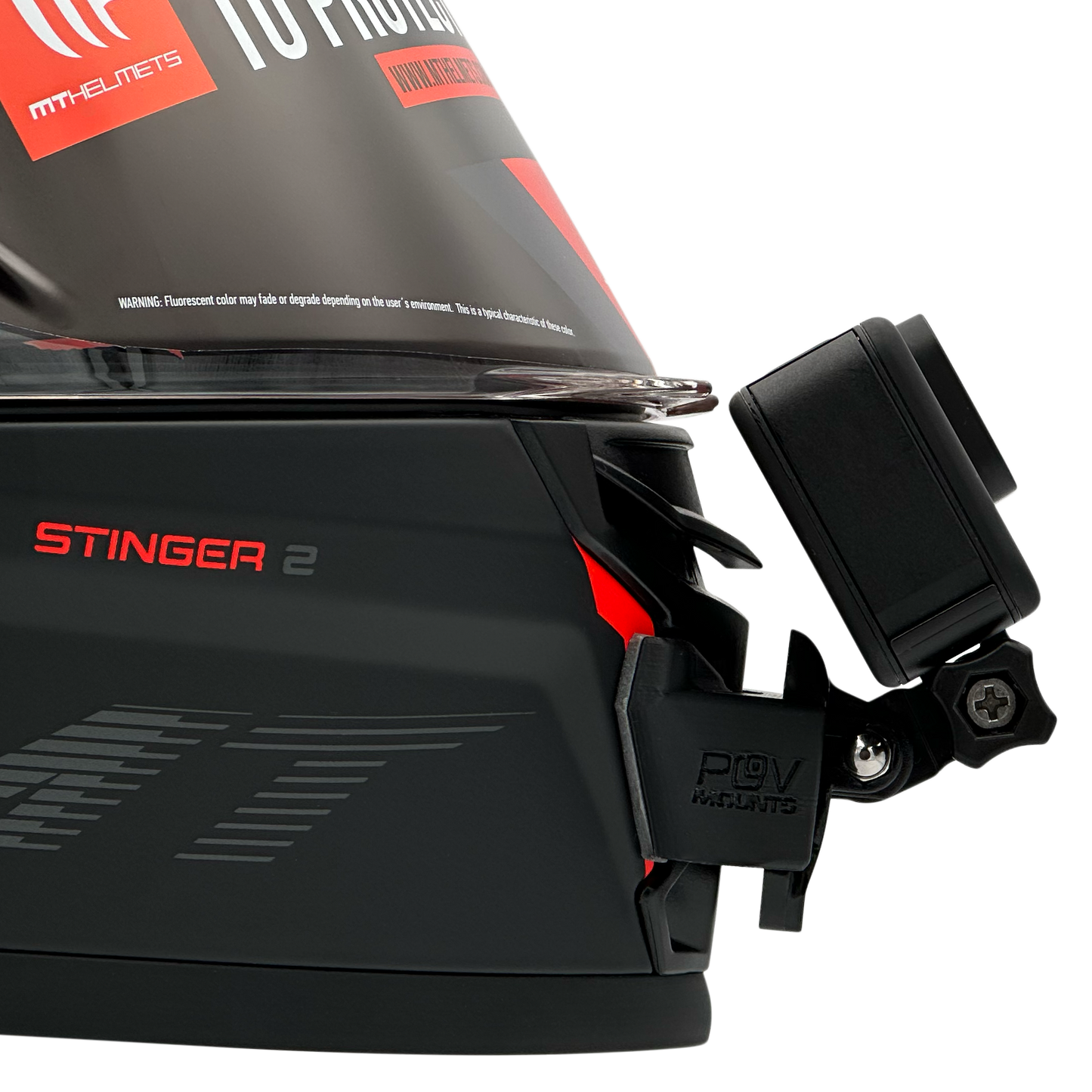 POV Mount for MT HELMETS STINGER 2