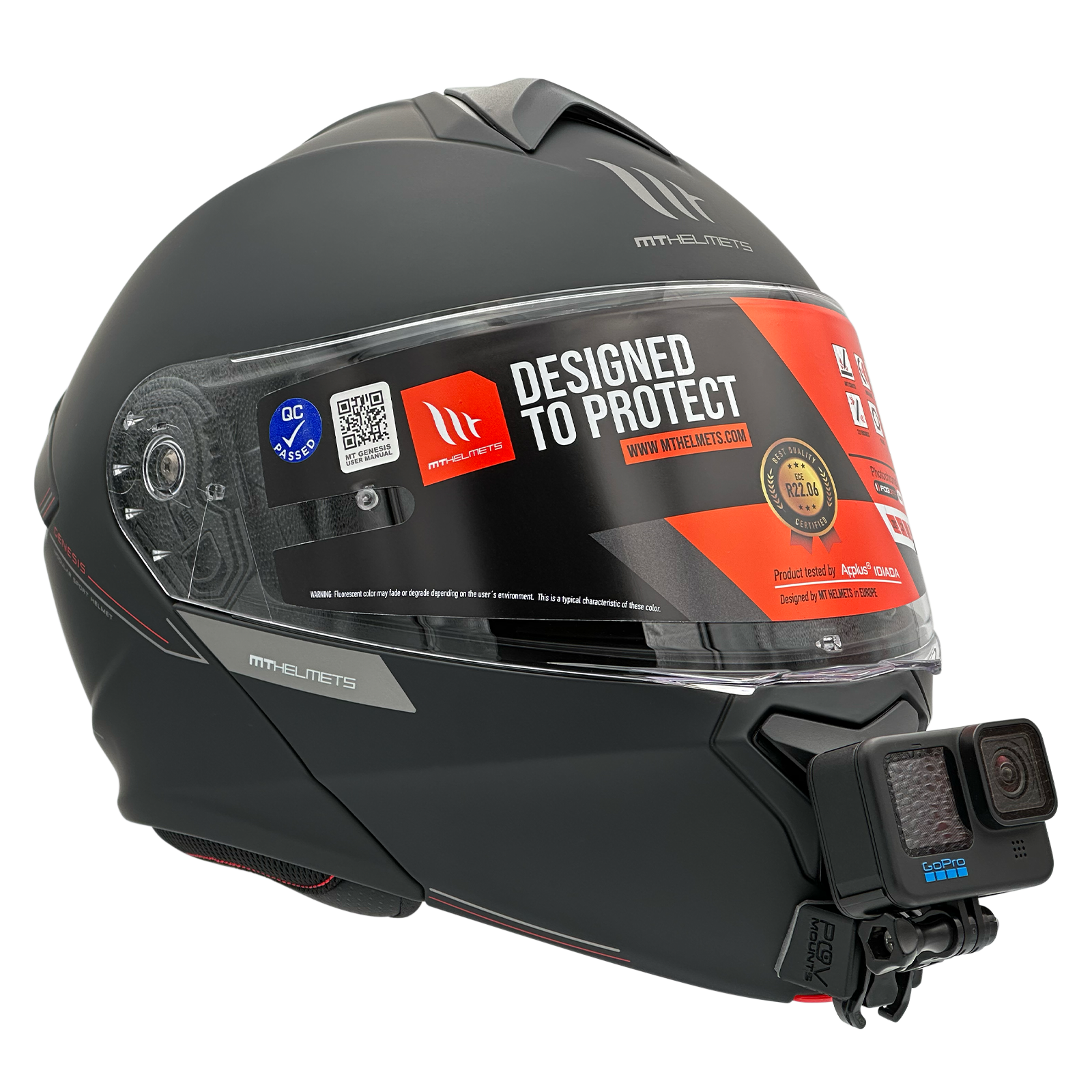 POV Mount para MT Helmets Genesis SV