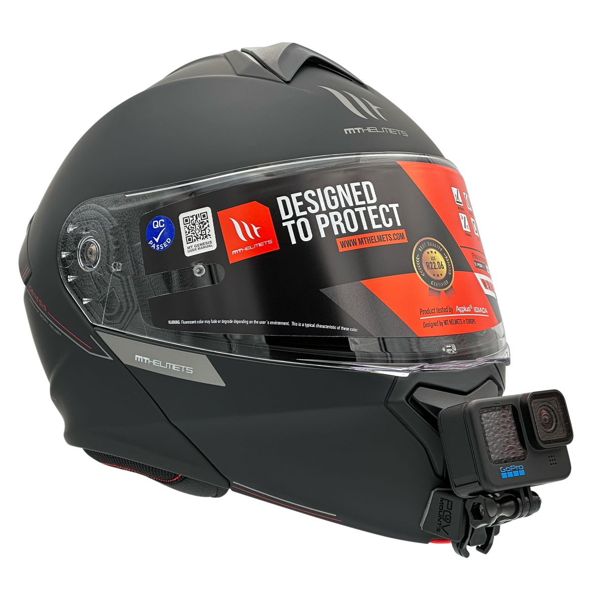 POV Mount para MT Helmets Genesis SV