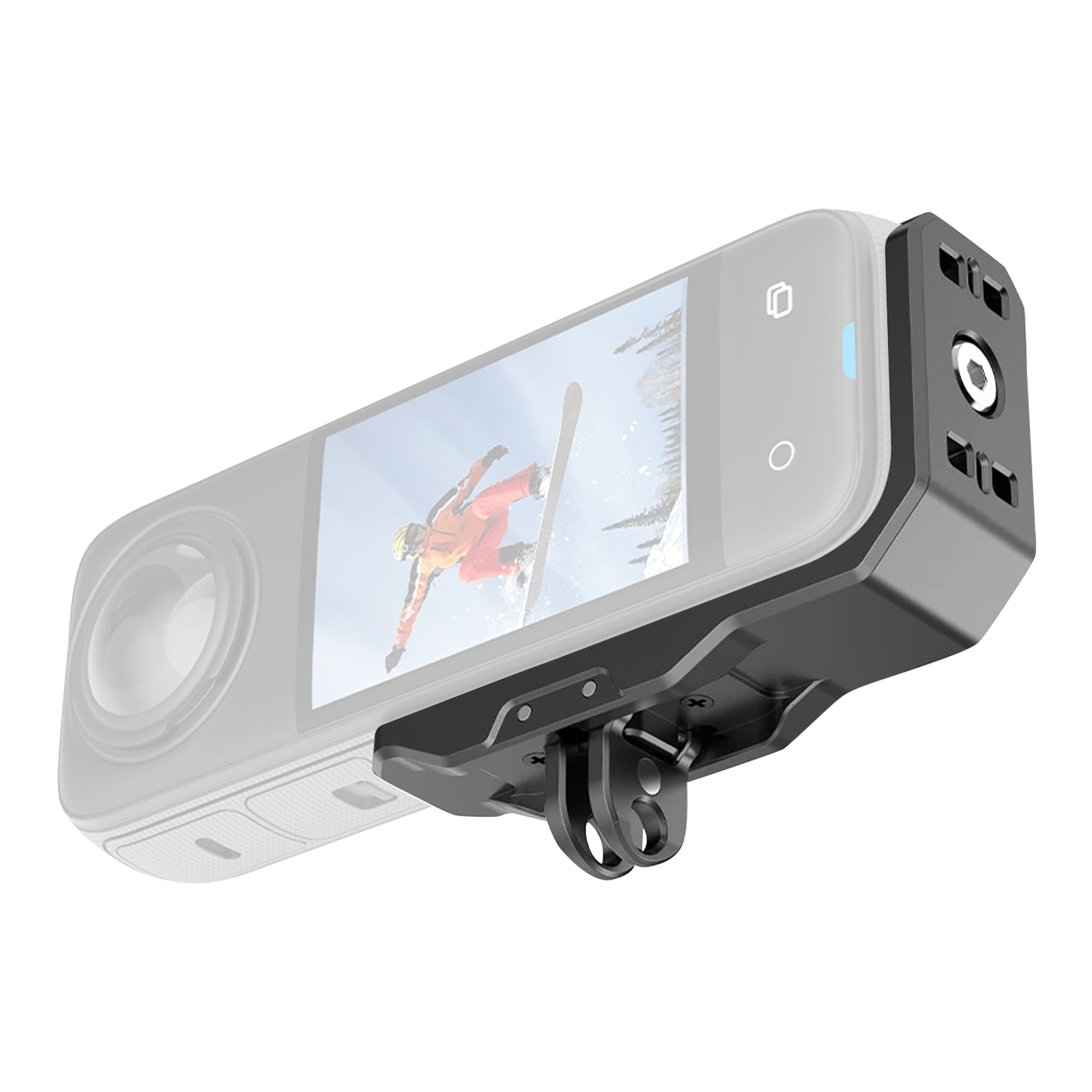 Horizontale Halterung für Insta360 X5/X4/X4 Air/X3/ONE X2/ONE X und Akaso 360