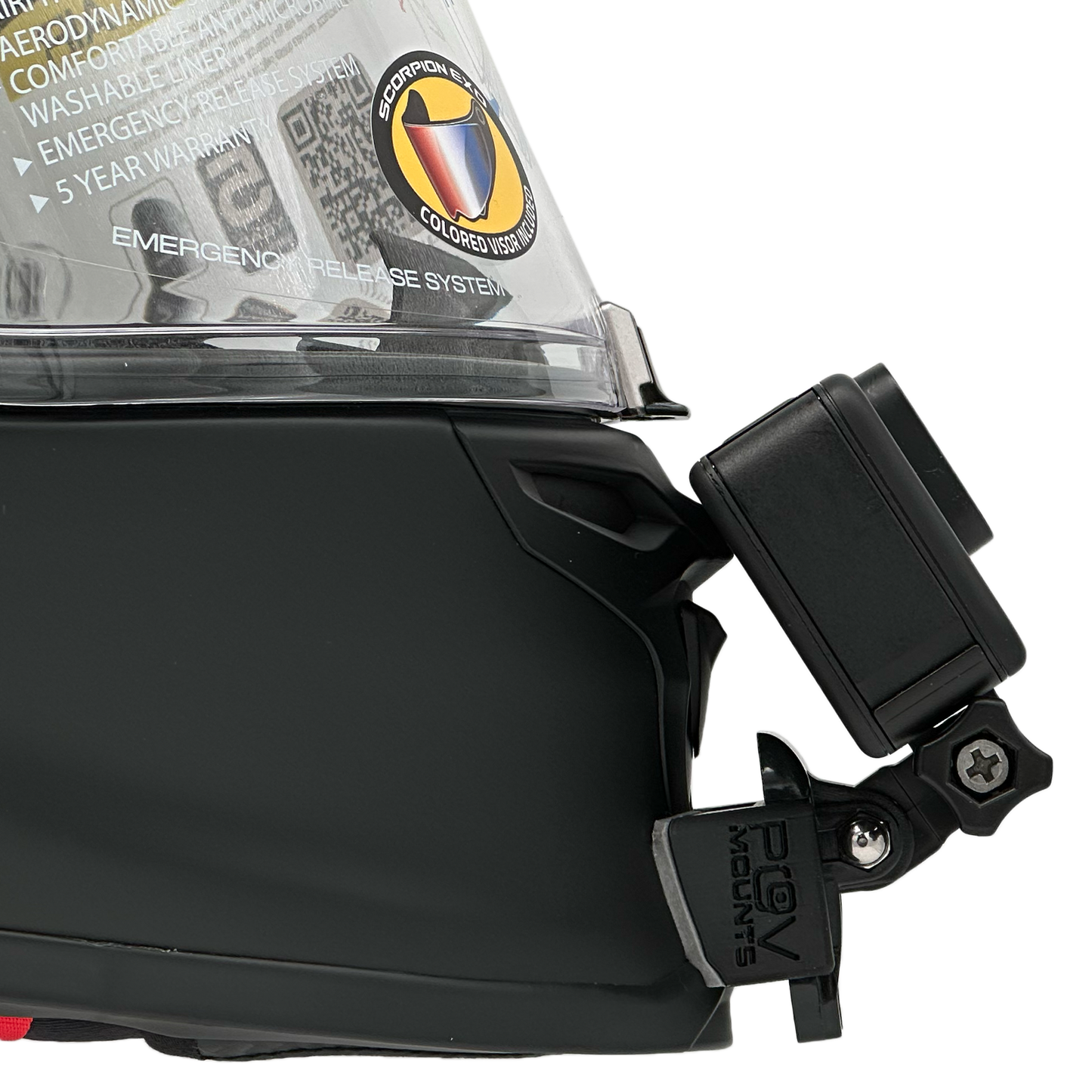 POV Mount for SCORPION EXO-R1 EVO AIR / EXO-R1 EVO 2 AIR / EXO-R1 CARBON AIR