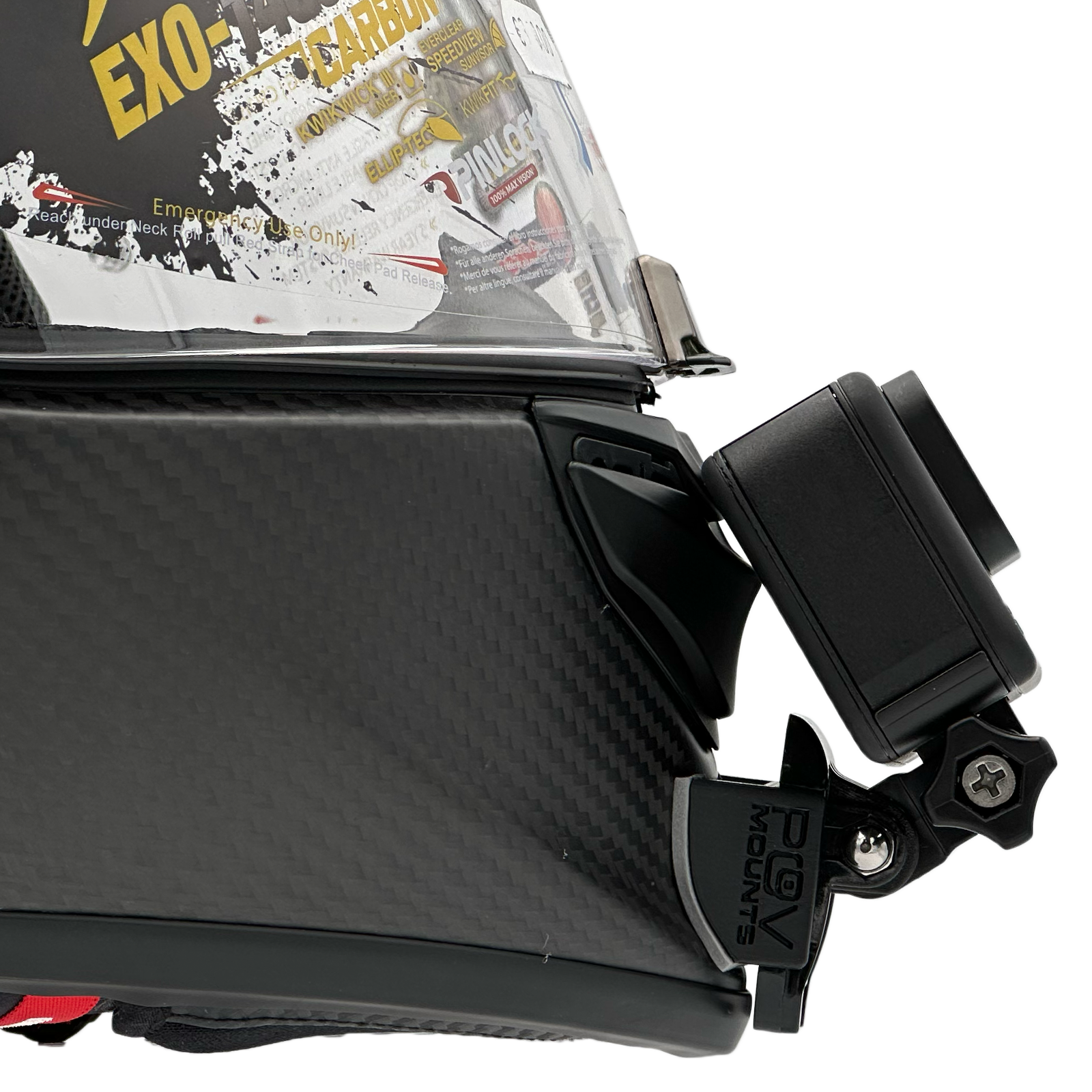 POV Mount para Scorpion EXO-1400 Carbon Air / EXO-1400 Air / EXO-1400 Evo Air / EXO-1400 Evo II Air