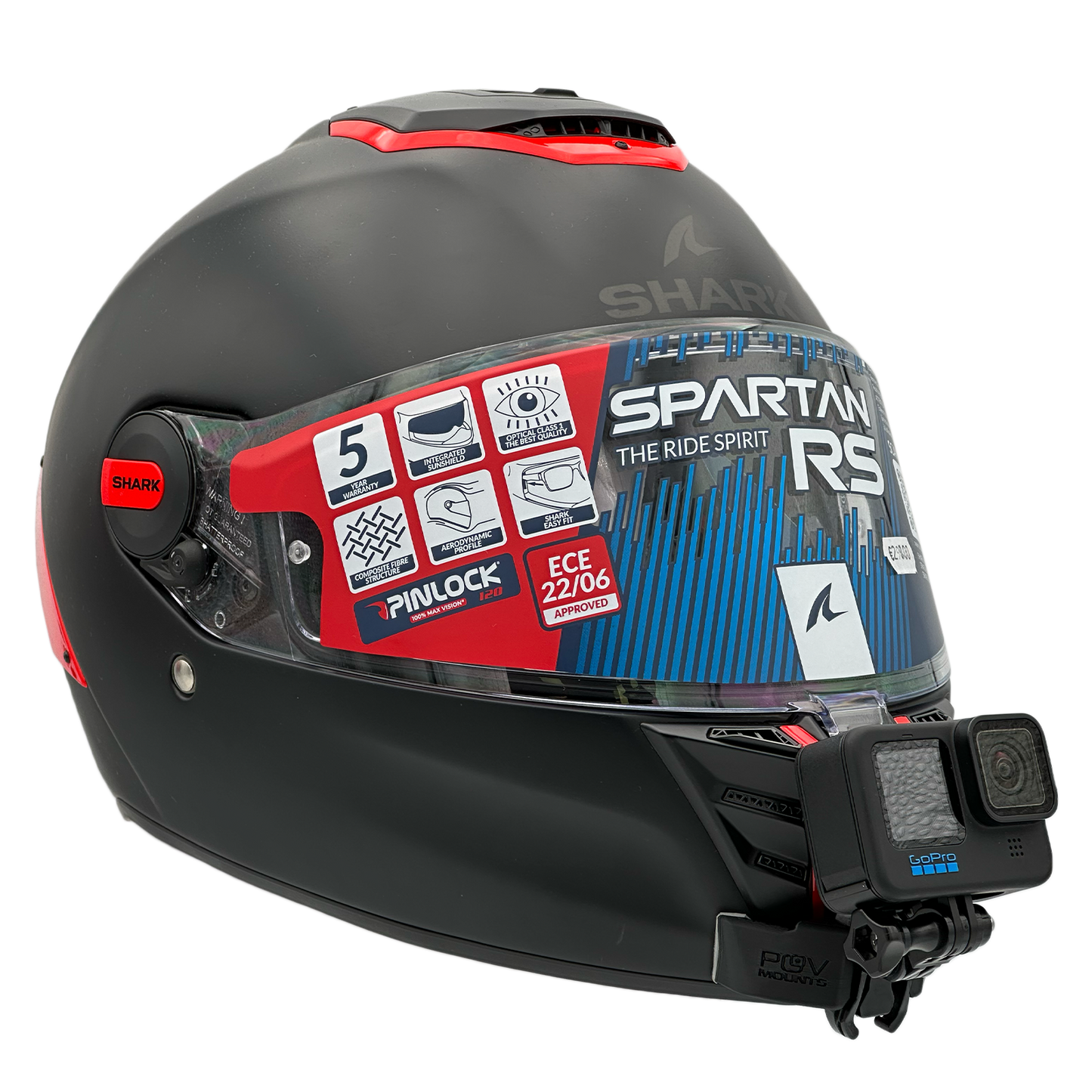 POV Mount for SHARK SPARTAN RS