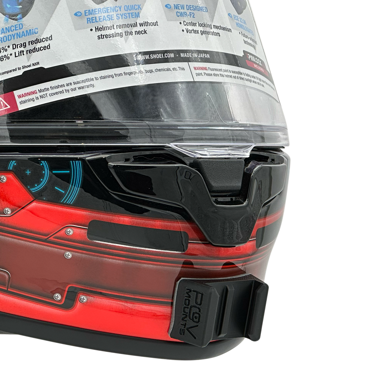 POV Mount para Shoei NXR2 / Z-8 / RF-1400
