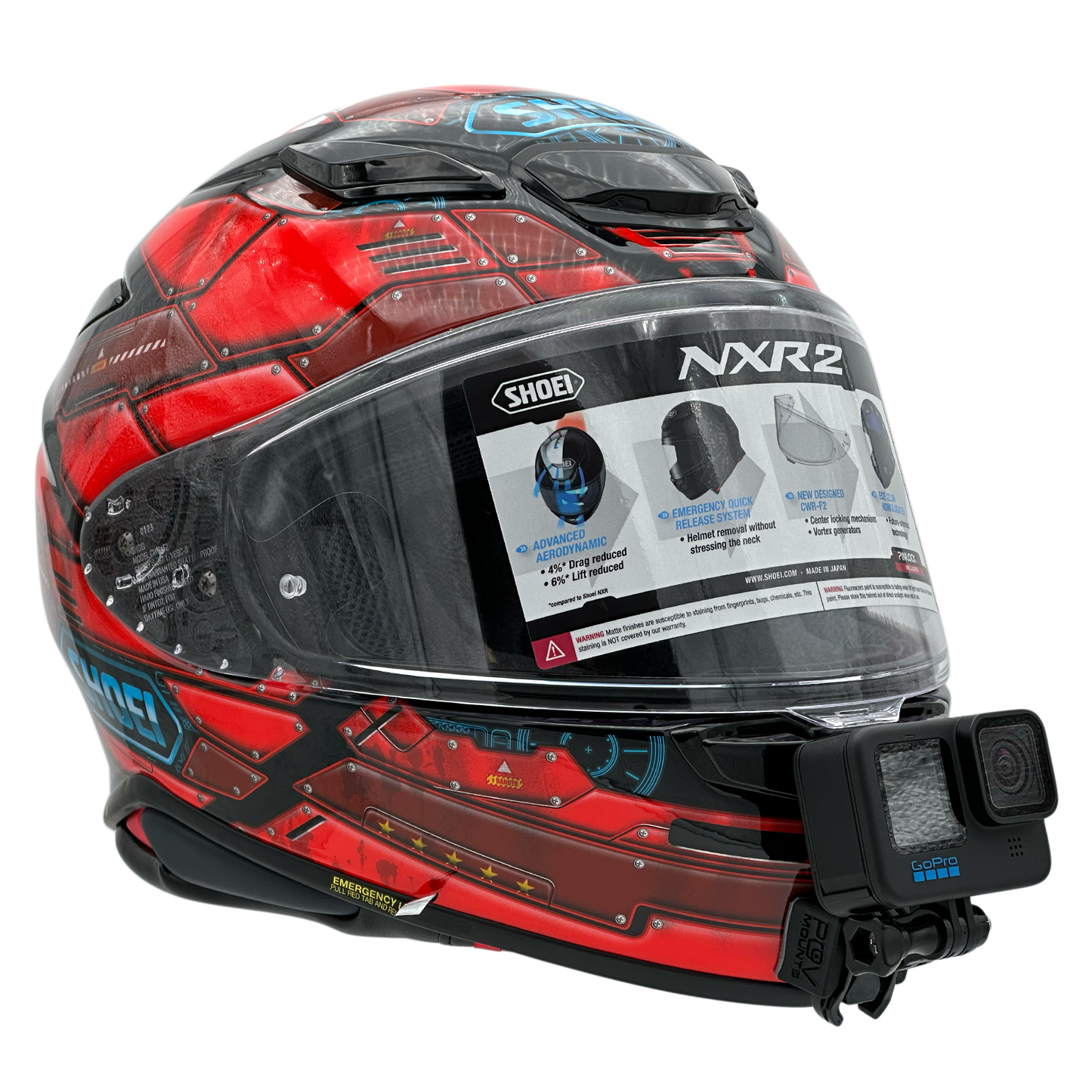 POV Mount for SHOEI NXR2 / Z-8 / RF-1400