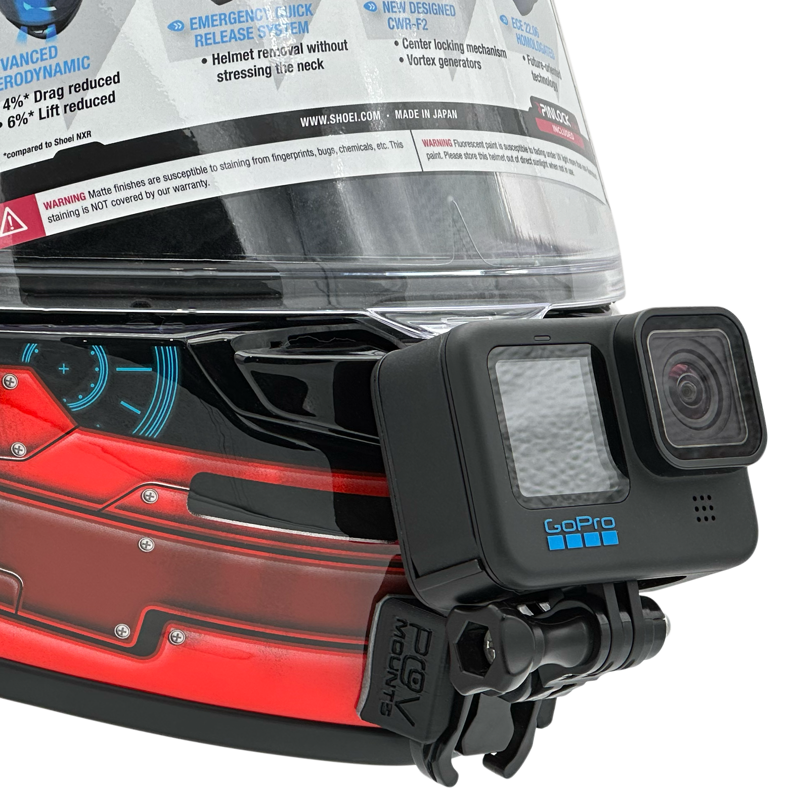 POV Mount para Shoei NXR2 / Z-8 / RF-1400