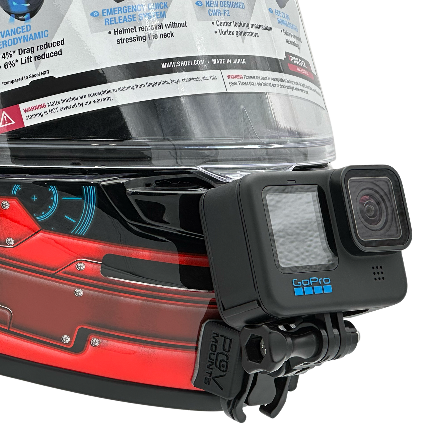 POV Mount for SHOEI NXR2 / Z-8 / RF-1400
