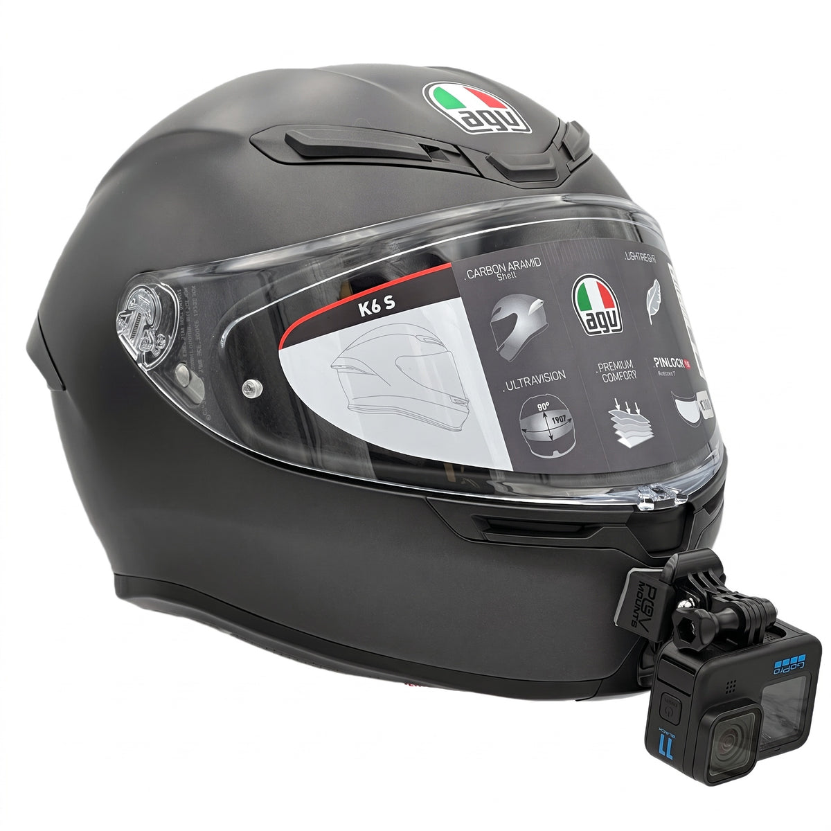 POV Mount für AGV K6 / K6 S