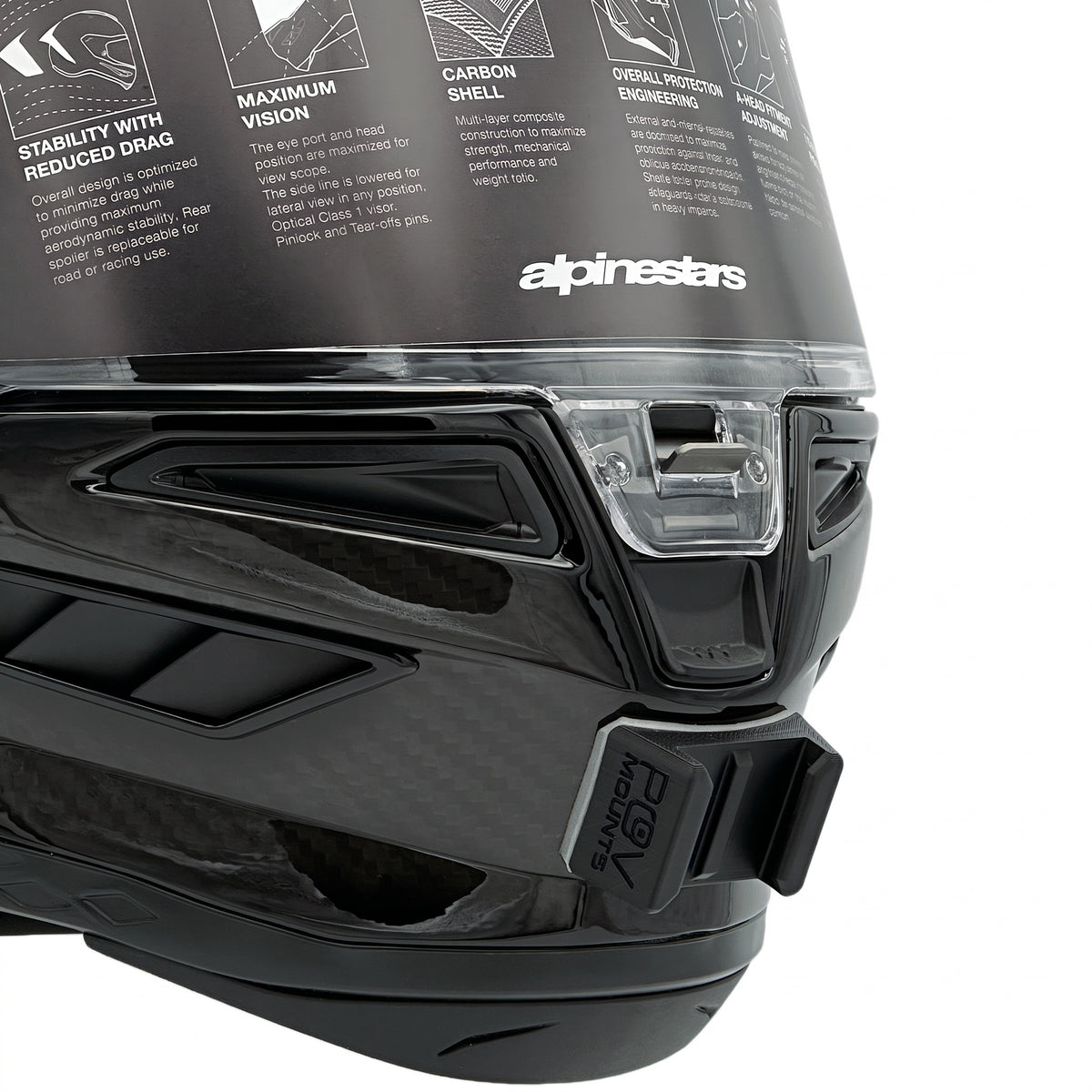 POV Mount für Alpinestars Supertech R10 (SR-10)