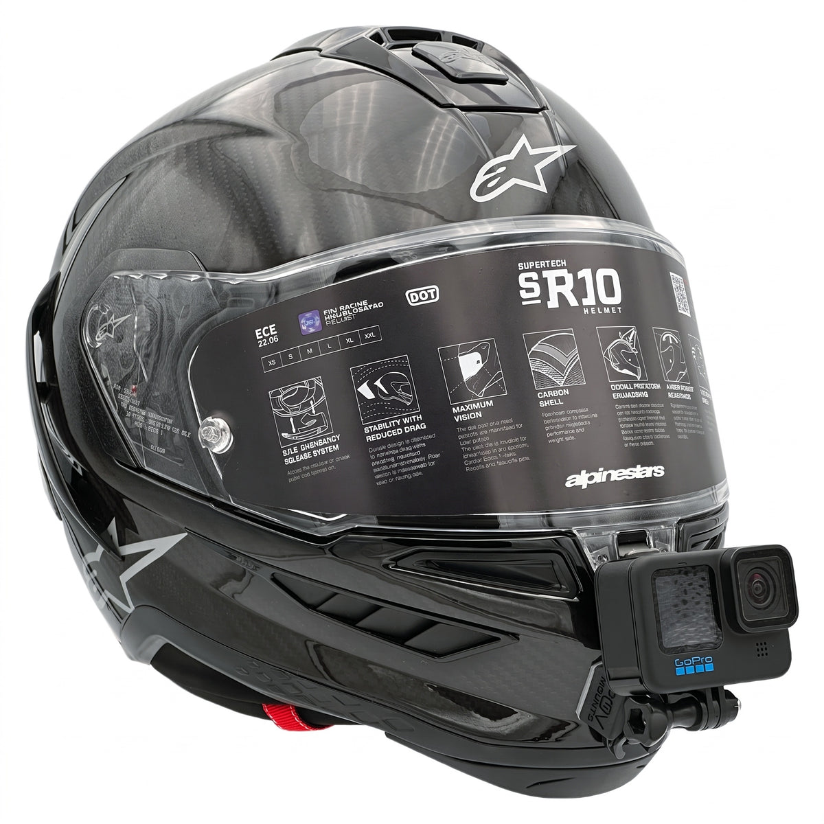 POV Mount para Alpinestars Supertech R10 (SR-10)