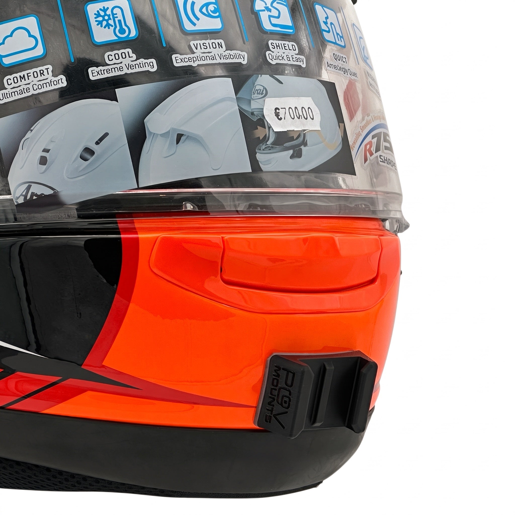 POV Mount para Arai RX-7V / RX-7X