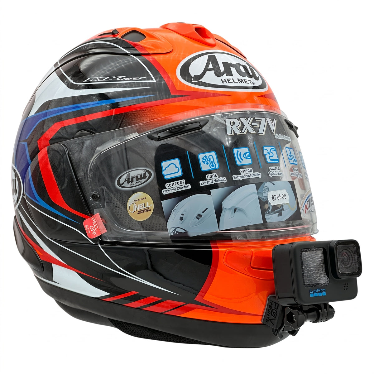 POV Mount für Arai Quantum-X / Signet X / Q / QV Pro