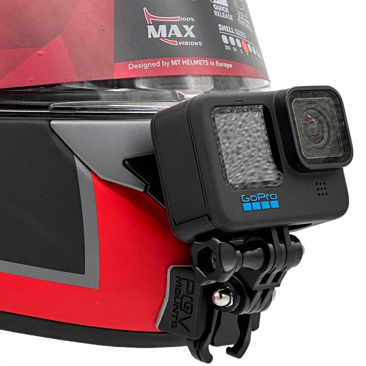 POV Mount para BeProud Race Pro Carbon con cabeza rota