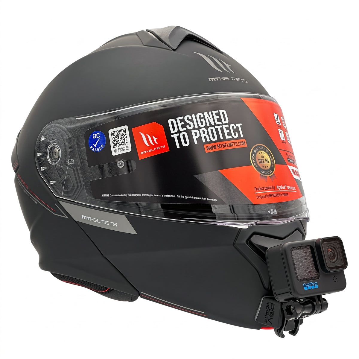 POV Mount für MT Helmets Genesis SV