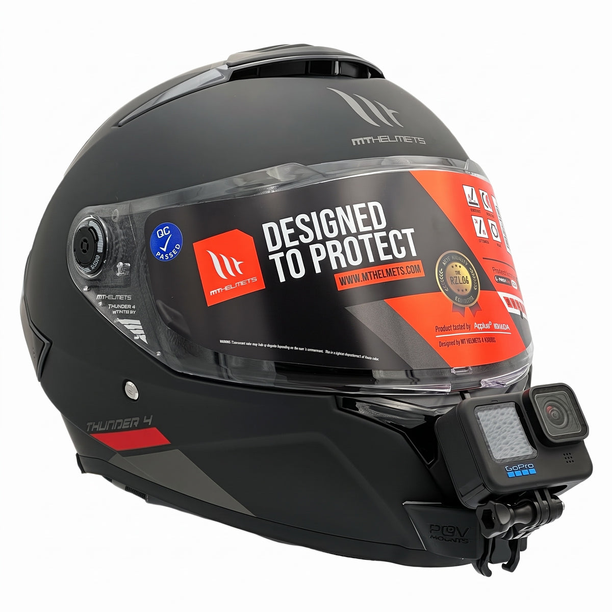 POV Mount for MT Helmets Thunder 4