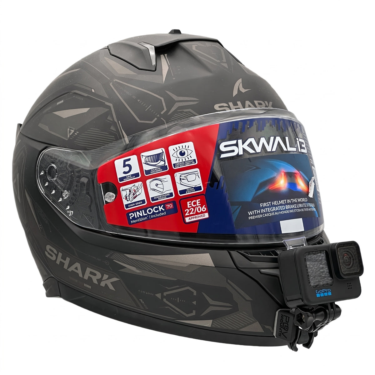 POV Mount para Shark Skwal I3 / D-Skwal 3 / Skwal Cup
